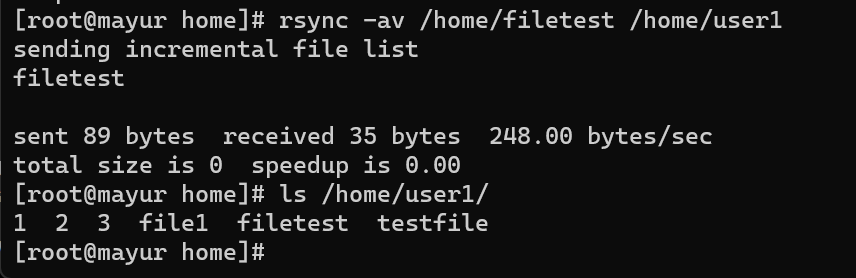 Copy Using rsync Command